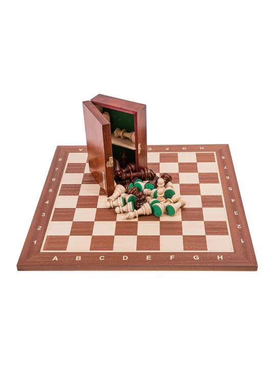 Jeu d'echecs professionnel n ° 5 - Acajou