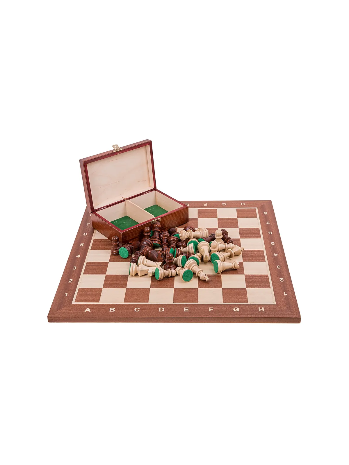 Jeu d'echecs professionnel n ° 5 - Acajou