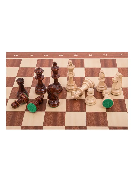 Jeu d'echecs professionnel n ° 5 - Acajou