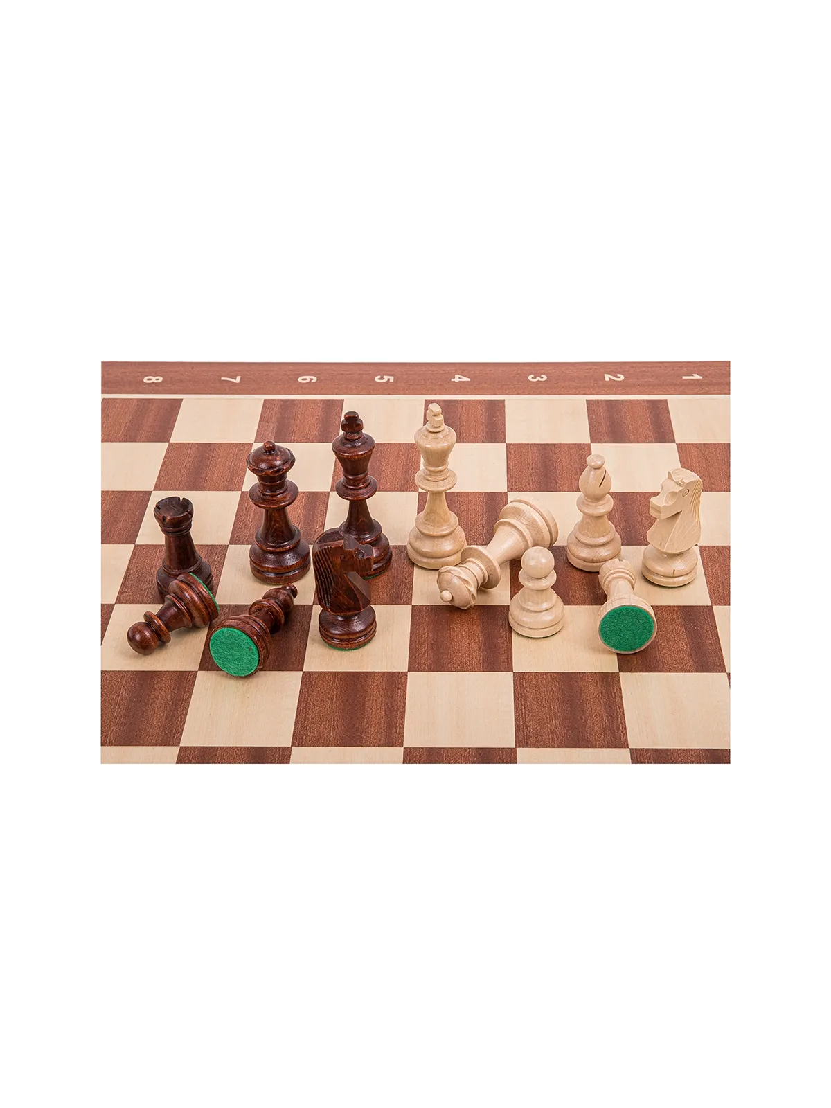 Jeu d'echecs professionnel n ° 5 - Acajou