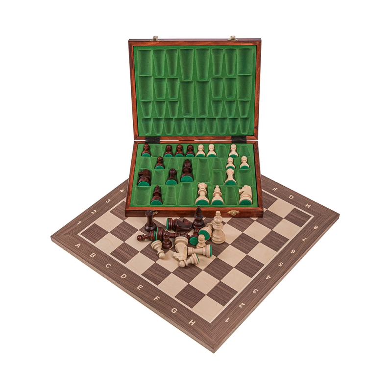 SQUARE- Online Chess Shop - Profi Chess Set No 5 - Wenge Lux