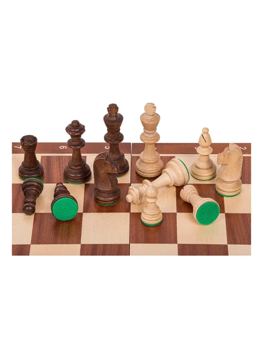 Echecs - Staunton 6 - Acajou WW