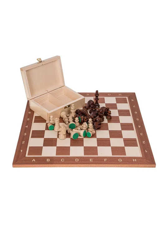 Profi Schach Set Nr 5 - Mahagoni