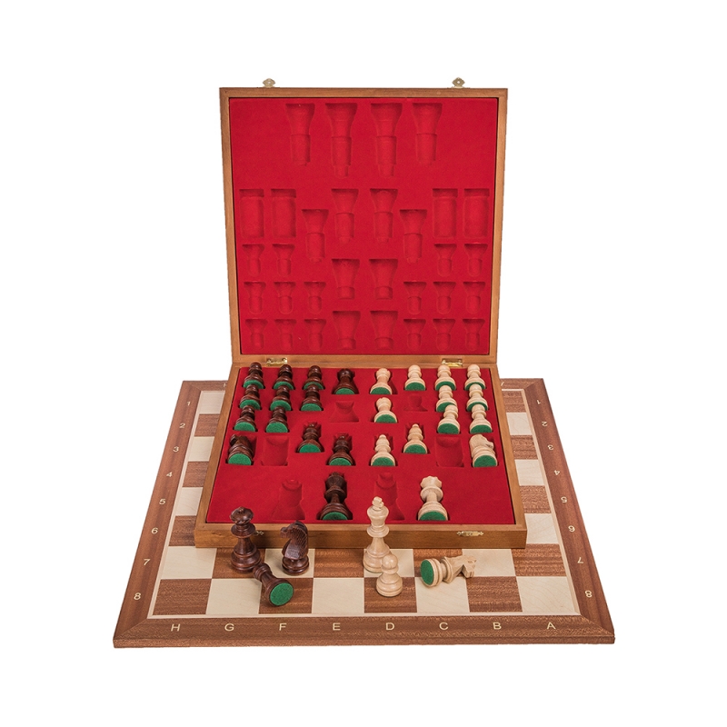 Profi Chess Set No 6 - Mahogany