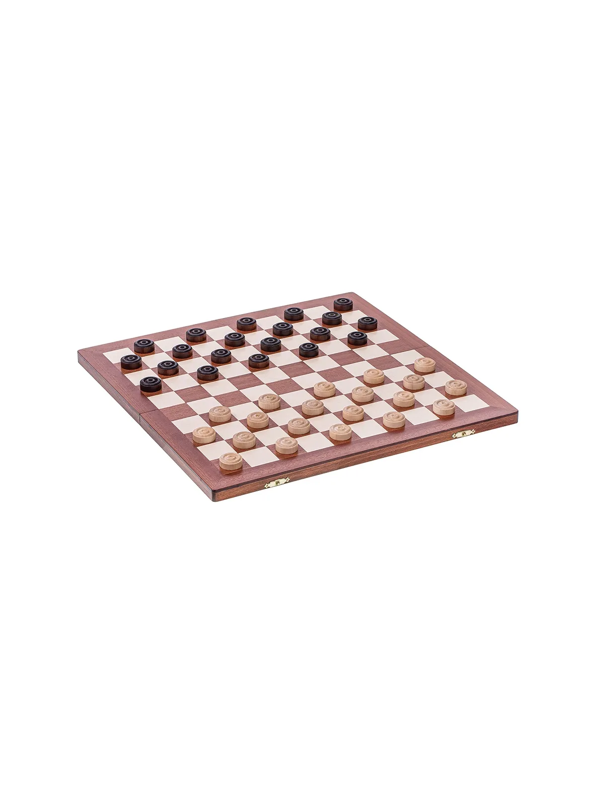 Checkers 100 Fields - Mahogany