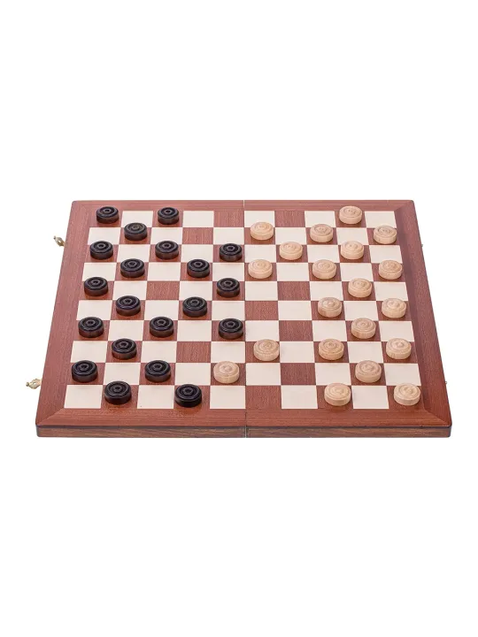 Checkers 100 Fields - Mahogany