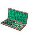 SQUARE - Wooden Chess Set Grand Royal + 2 x Queen