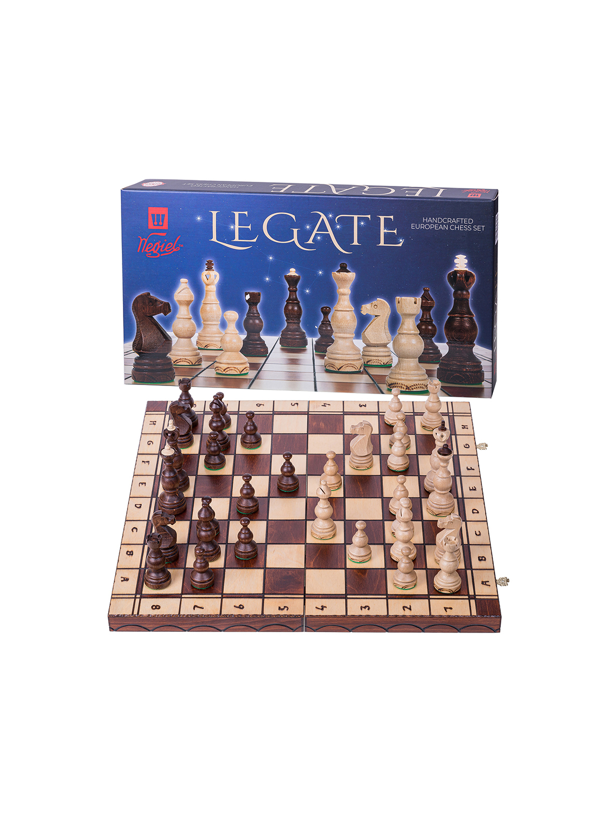 SQUARE - Wooden Chess Legate + 2 x Queen