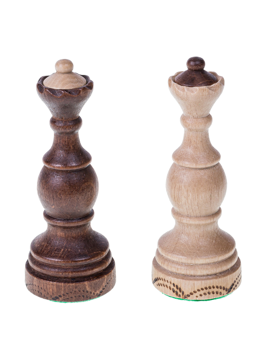 SQUARE - Wooden Chess Legate + 2 x Queen