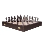 SQUARE - Pezzi degli scacchi con motivo - Scacchi Negozio